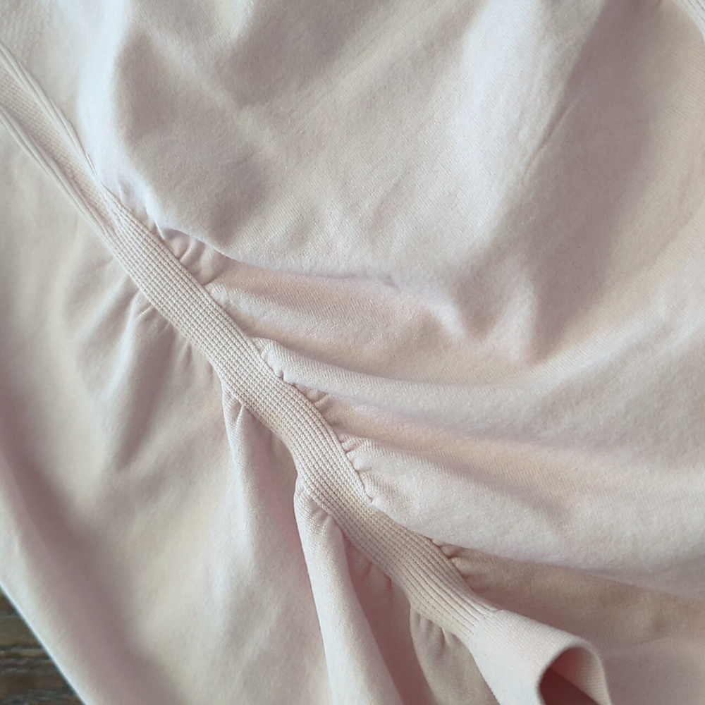 ATHLETA I Pink & Grey Color Block Fast Track Short Sleeve Athletic Tee Top, M - Picture 10 of 14